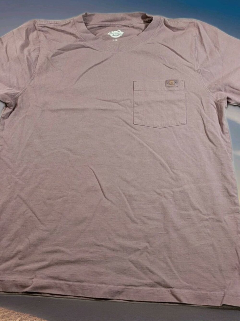 Dickies Shirt Men's Large Pocket T Shirt Sleeve Crew Neck Workwear Heavyweight